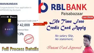 RBL Bank Duet Credit Card  Life time Free Apply online in Tamil @Tech and Technics