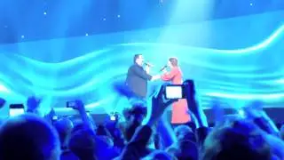 Eurosong2014 - Axel sings with Anne-Marie David