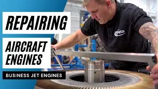 How we OVERHAUL AIRCRAFT JET ENGINES. Airplane heavy maintenance. Aircraft mechanics & engineers.