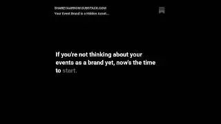 Your Event Brand is a Hidden Asset You&rsquo;re Probably Overlooking!
