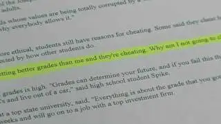 College Cheating Story