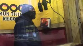 Toots Hibert  voicing  Monkey man  dub  for Wayne Lonesome, at Run Things Studio