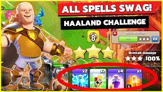 Quick Qualifier Haaland's Challenge 8 coc - 3 Star without spells ( No spells used )- Clash of Clans