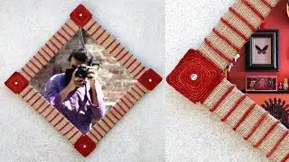 Jute Wall Hanging Mirror Decoration | Jute Wall Decor Craft | Jute Rope Craft Idea