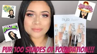 PUR 100 SHADES OF FOUNDATION!!!