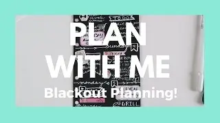 PLAN WITH ME // Blackout Planning My Weekend!