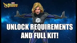 INVISIBLE WOMAN - UNLOCK REQUIREMENTS + FULL KIT! - Marvel Strike Force