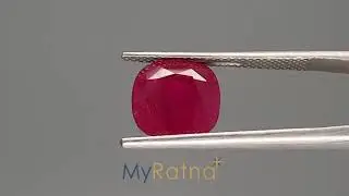 Certified Natural Ruby Stone | Natural Manik Stone | My Ratna | Limited-Quality | BR-7457