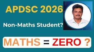APDSC 2026 Maths Preparation for Non-Maths Students | Simple Step-by-Step Method