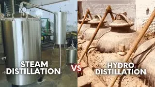 Hydro Distillation vs Steam Distillation (Basic Info in Hindi/Urdu)