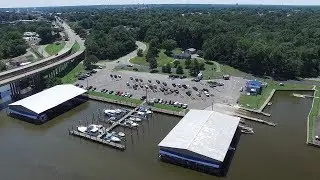 Aerial Views of Hopewell City Marina & Surrounding Area - Hopewell, Va