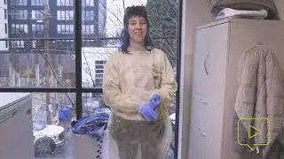 Doffing Isolation Gowns