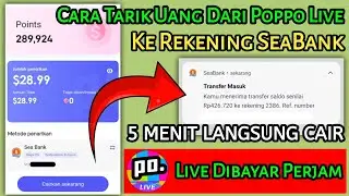 Live Dibayar || Cara Tarik Uang Dari Poppo Live Ke Rekening SeaBank