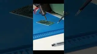PCB Assembly of Atmega 3208 microcontroller SMD Package on main controller board 🤩✨ #shorts