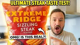 Trying New M&S EXTREME RIDGE Sizzling Steak CRISPS, Is the Flavour there? - British Food Review
