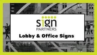 Lobby & Office Signs  - Sign Partners: Sign Company in Melbourne FL