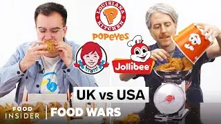 US vs UK Portion Size Differences (Wendy&rsquo;s, Popeyes, and More) | Food Wars | Food Insider