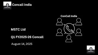 MSTC Ltd Q1 FY 2025-26 Concall