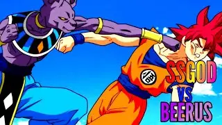 Goku Ssgod Vs Beerus Dragon Ball super dubbed