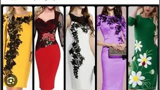 Most beautiful trending patchwork bodycon dresses