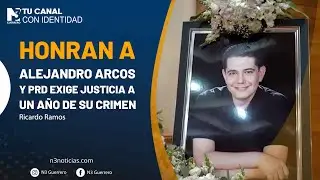 Honran a Alejandro Arcos y PRD exige justicia a un a&ntilde;o de su crimen