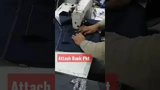 Attach Back Pkt #garmentsjobsbangladesh #psl23 #garments #shortvideo #jeans #viral #ytshorts #denim