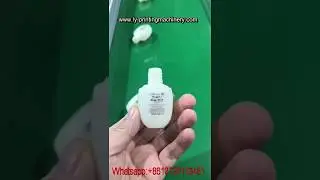 Cosmetic bottle 2 sides printing machine with air system