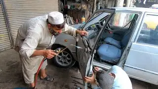 Amazing Skill to Repair Motor Car Damage Door and Glass | my wonderful Skills