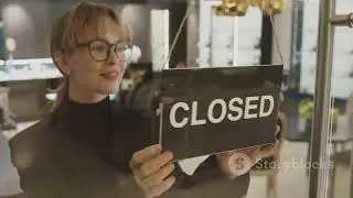 Open Sign Color Cycle Video Shop Store Display
