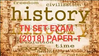 TN SET EXAM 2018 PAPER 1