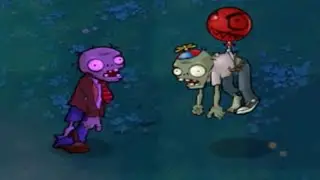 1 Normal Zombie vs 1 Balloon Zombie Fight // Plants vs Zombies