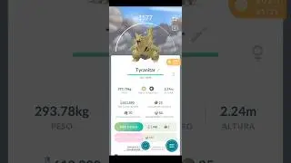 ✨️Evolucionando a Tyranitar Shiny en Pok&eacute;mon Go✨️ #PokemonGo #pok&eacute;mon #shorts