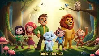 Midnight Mushrooms Parade |🍄Magical Forest Adventure for Kids |🌙Forest Mission Ep 33 |#cartoon #kids