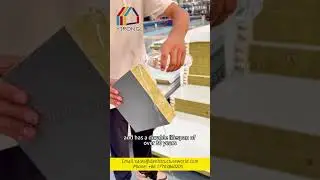 This steel structure exterior wall panel reduces factory construction costs by half #construction