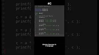 Bitwise Operator in c simple example c language #viral #education #shorts