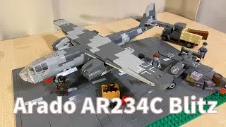 Brickmania Arado AR234C German Jet Bomber kit Full Review