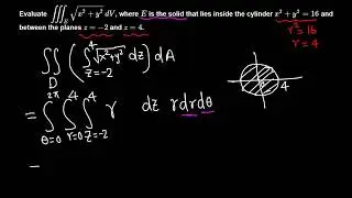 Calc III: Triple Integrals in Cylindrical Coordinates example 1/6