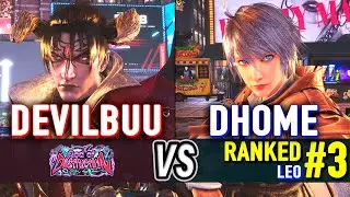 T8 🔥 DEVILBUU (Devil Jin) vs DHOME50HBK (#3 Ranked Leo) 🔥 Tekken 8 High Level Gameplay