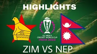 World Cup 2023 Qualifier |Nepal Vs Zimbabwe Highlights 2023 | Zim Vs Nep Odi Highlights 2023
