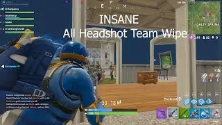 Insane squad wipe all headshots (montage) Fortnite Battle Royale