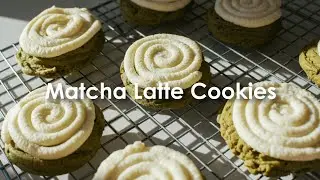 Matcha Latte Cookies Recipe #matcha #cookies #matchacookies #baking #matchalove