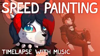 Speed Painting ~ Posing (Commission)