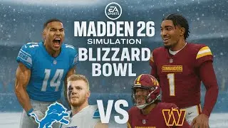 Detroit Lions vs. Washington Commanders | Blizzard Bowl | Madden 26 | Part ￼2