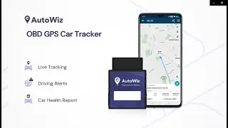 AutoWiz Obd Gps Car Tracker &mdash; Plug N Play, отслеживание транспортных средств в реальном времени, мониторинг состояния автомобиля и пробега