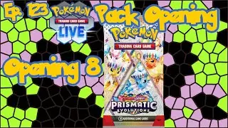 Another Trainer Onslaught - Opening 8 Prismatic Evolutions Packs - TCG Live Ep. 123