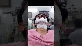 #ASMR🔥 with amazing bared  sheving Pakistan barbr  