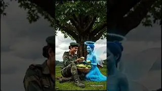 Lady Solider planted a custard apple tree a with the help of the angel 😭 #ai #aistory #tree