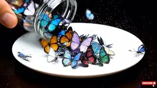 Tiny Animals Glass Jar Magic ASMR 🦋🦜🐒🦓🐧🐍 | Hyper Realistic Compilation | Oddly Satisfying 