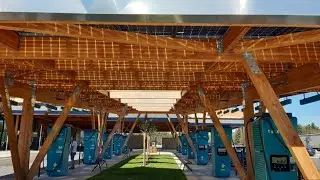 French Wood Specialist Presents Solar Carport Made of Douglas Wood | AI-Automated |