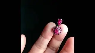 Gem Gardener: Black Gold Ruby Pendant 18k